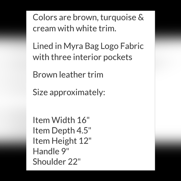 AZURE PATTERNED LEATHER & HAIRON SHOULDER BAG" - Picture 5 of 5